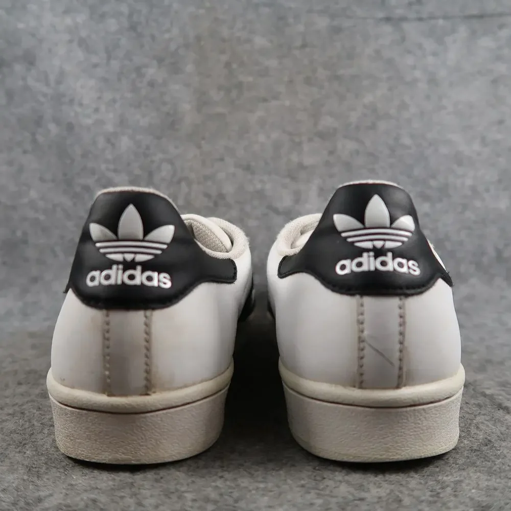 Adidas Shoes Mens 7.5 Superstar Sneakers Casual Lace Up Trainer Lifestyle White